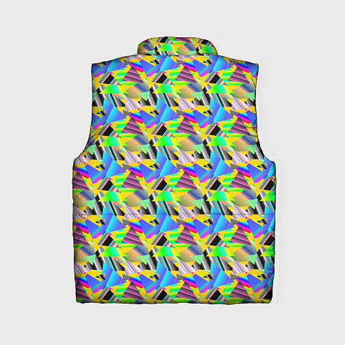 Женский жилет Треугольники голографический эффект - паттерн / 3D-Черный – фото 2
