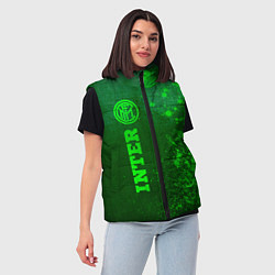 Женский жилет Inter - green gradient по-вертикали, цвет: 3D-черный — фото 2