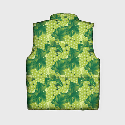 Женский жилет Виноградный цветной паттерн / 3D-Светло-серый – фото 2