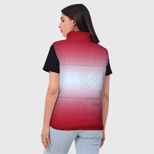 Женский жилет Gradient color / 3D-Красный – фото 4