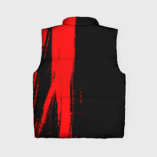 Женский жилет Lexus - red gradient по-вертикали / 3D-Черный – фото 2