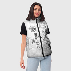 Женский жилет The Offspring - white gradient по-вертикали, цвет: 3D-черный — фото 2
