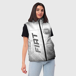 Женский жилет Fiat - white gradient вертикально, цвет: 3D-черный — фото 2