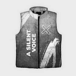 Женский жилет A Silent Voice - grey gradient вертикально