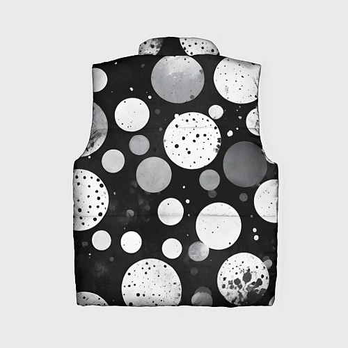 Женский жилет Круги на темном фоне / 3D-Красный – фото 2