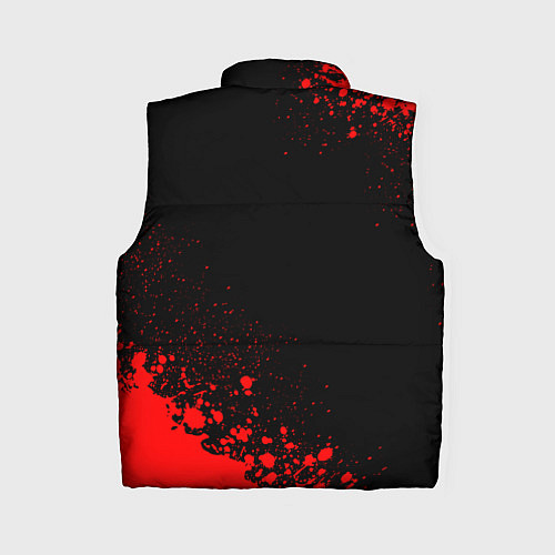 Женский жилет Barcelona - red gradient вертикально / 3D-Черный – фото 2
