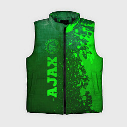 Женский жилет Ajax - green gradient по-вертикали, цвет: 3D-черный