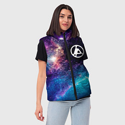 Женский жилет Linkin Park 2024 space rock, цвет: 3D-черный — фото 2