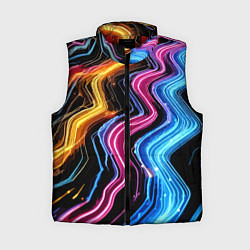 Женский жилет Неоновые полосы - нейроарт