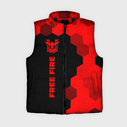 Женский жилет Free Fire - red gradient по-вертикали