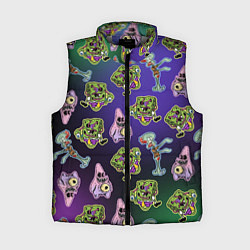 Женский жилет Губка Боб - паттерн хэллоуин