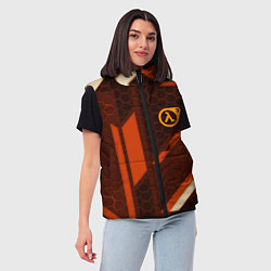 Женский жилет Half life geometry steel metal, цвет: 3D-черный — фото 2