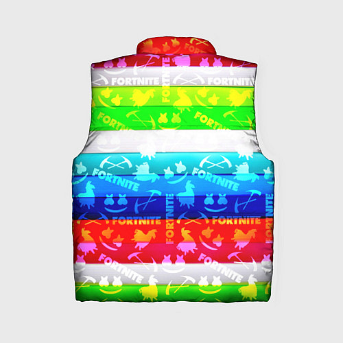 Женский жилет Fortnite color line / 3D-Черный – фото 2