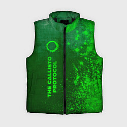 Женский жилет The Callisto Protocol - green gradient по-вертикал
