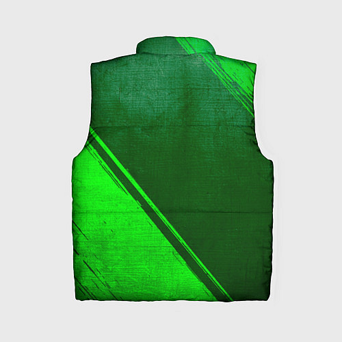 Женский жилет Placebo - green gradient вертикально / 3D-Черный – фото 2