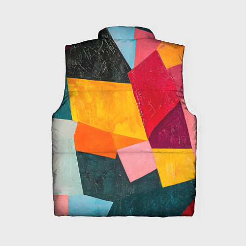 Женский жилет Геометрия мозайка / 3D-Черный – фото 2