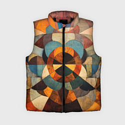 Женский жилет Винтажная мозайка, цвет: 3D-черный