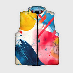 Женский жилет Абстрактные мазки красок