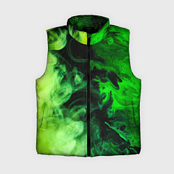 Женский жилет Ядовитый зеленый дым