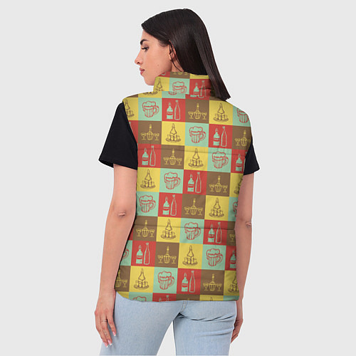 Женский жилет Немецкий паб / 3D-Красный – фото 4