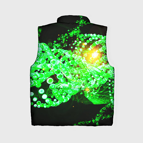 Женский жилет Абстракция зеленые нейроны / 3D-Красный – фото 2