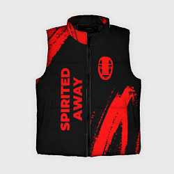 Женский жилет Spirited Away - red gradient вертикально, цвет: 3D-черный