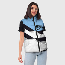 Женский жилет PUBG geometry steel, цвет: 3D-светло-серый — фото 2