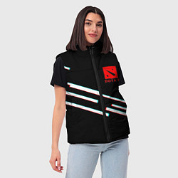 Женский жилет DOTA2 lines, цвет: 3D-светло-серый — фото 2