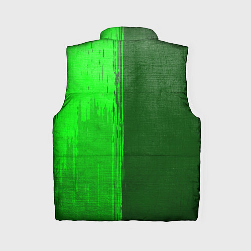 Женский жилет One Piece - green gradient по-вертикали / 3D-Черный – фото 2