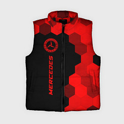 Женский жилет Mercedes - red gradient по-вертикали