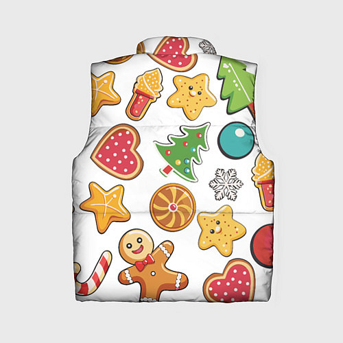 Женский жилет Новогодние сладости / 3D-Светло-серый – фото 2