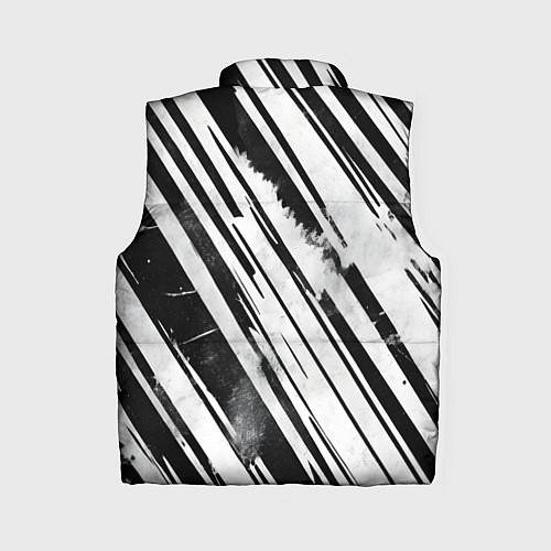Женский жилет Платиновые и черные полосы / 3D-Светло-серый – фото 2