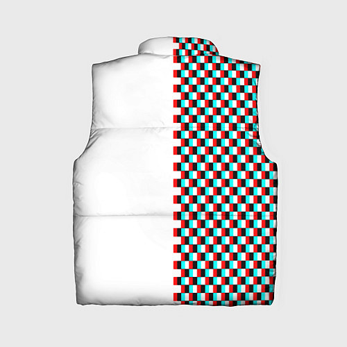 Женский жилет PUBG глитч клетка / 3D-Светло-серый – фото 2