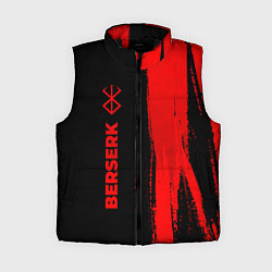 Женский жилет Berserk - red gradient по-вертикали, цвет: 3D-черный