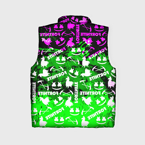 Женский жилет Fortnite краски кислота / 3D-Черный – фото 2