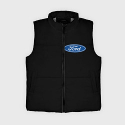 Женский жилет FORD logo auto, цвет: 3D-светло-серый