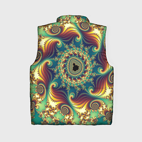 Женский жилет Оптический узор текстура / 3D-Красный – фото 2