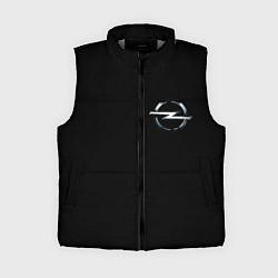 Женский жилет Opel logo auto, цвет: 3D-светло-серый