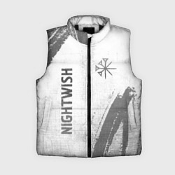 Женский жилет Nightwish - white gradient вертикально, цвет: 3D-черный
