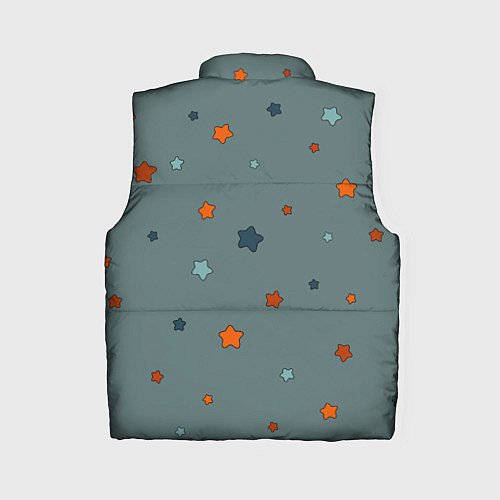 Женский жилет Нарисованные звезды / 3D-Черный – фото 2