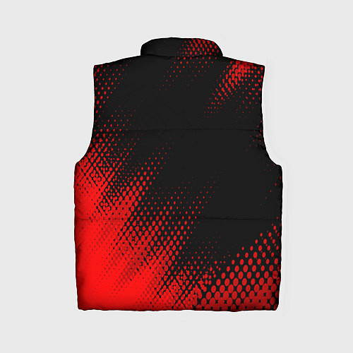 Женский жилет Porsche - red gradient вертикально / 3D-Черный – фото 2