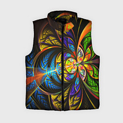 Женский жилет Фрактальный оптический узор в цвете