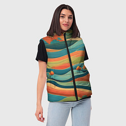 Женский жилет Поля луга, цвет: 3D-светло-серый — фото 2