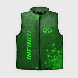 Женский жилет Infiniti - green gradient вертикально