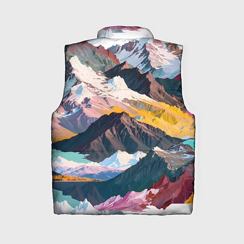 Женский жилет Искусство гор / 3D-Красный – фото 2