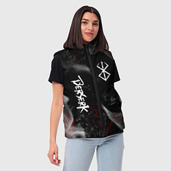 Женский жилет Берсерк - пламя, цвет: 3D-светло-серый — фото 2