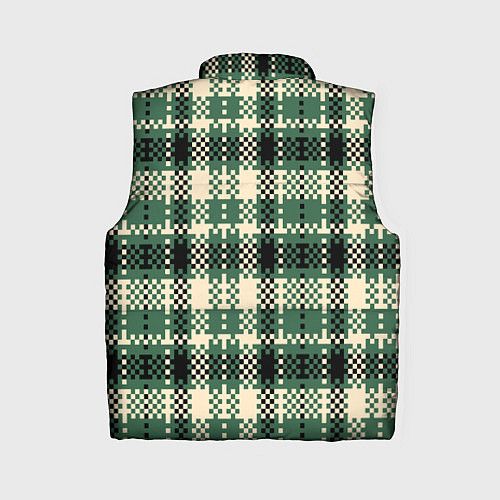 Женский жилет Полосатый пиксель / 3D-Светло-серый – фото 2