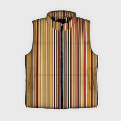 Женский жилет Полосатость, цвет: 3D-черный