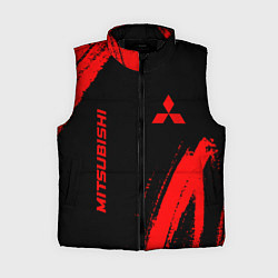 Женский жилет Mitsubishi - red gradient вертикально