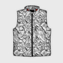 Женский жилет Текстура мятой алюминиевой фольги